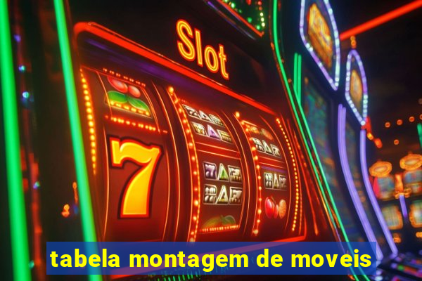 tabela montagem de moveis